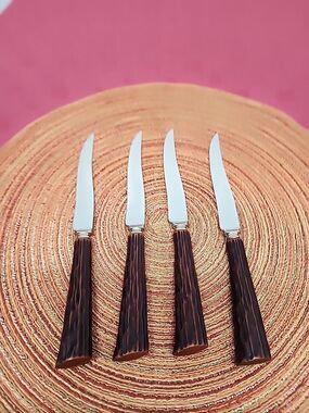 Washington Forge Steak Knives Set Of 4 Faux Antler Handle Made In The USA